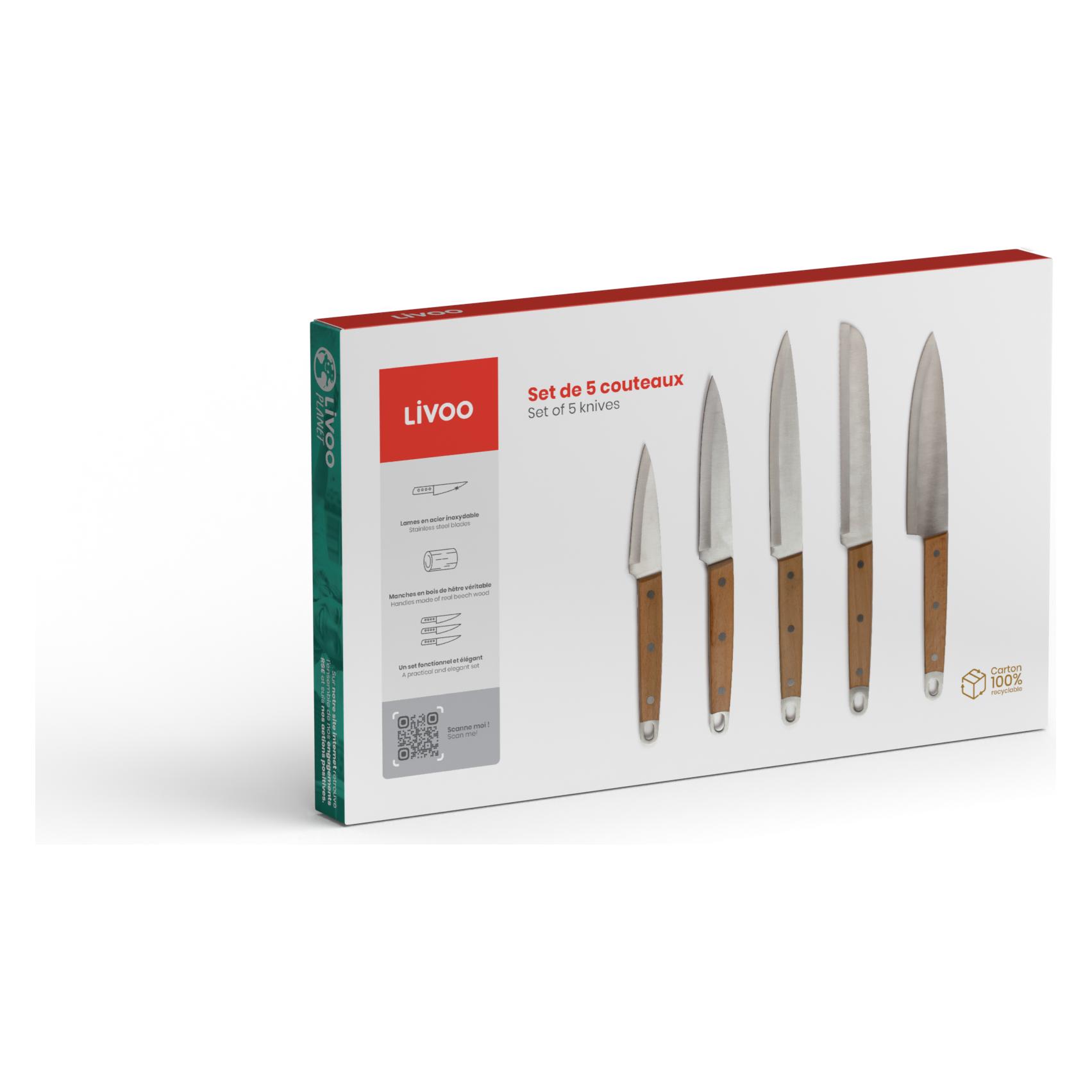 Livoo Set von 5 Messer (20 cm, 5x) (21115491)