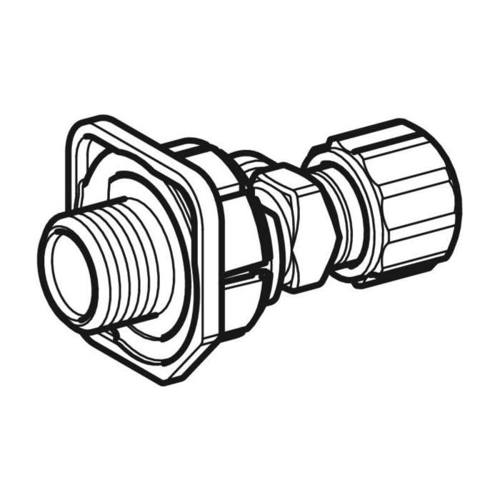 Geberit Wasseranschluss mit Absperrventil 240269001 für UP200