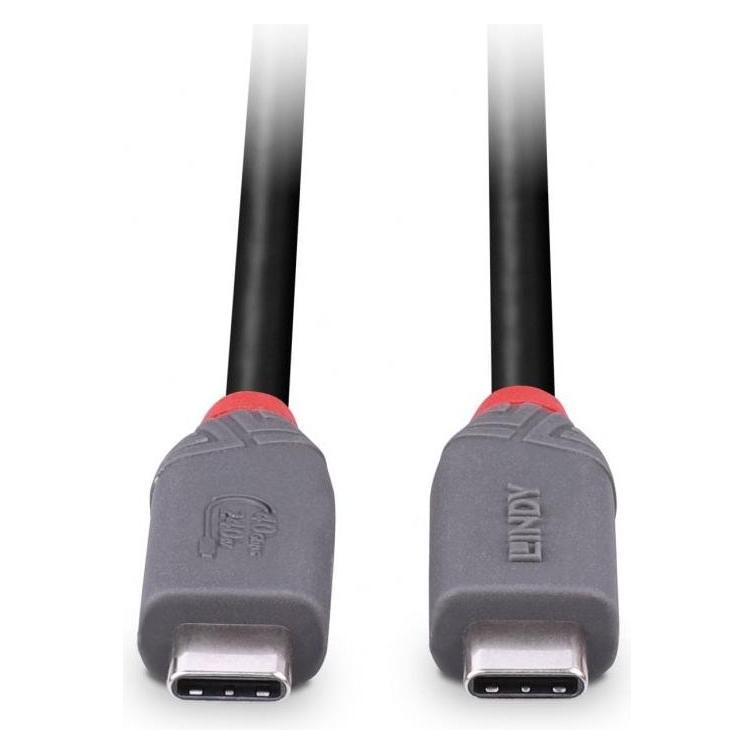 Lindy 36957 USB Kabel 1,5 m USB4 Gen 3x2 USB C Schwarz (1.50 m, USB 4, 240 W) (36957)