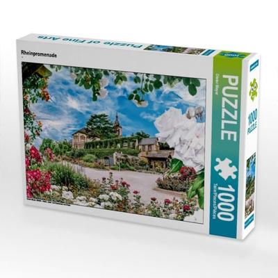 CALVENDO Puzzle Rheinpromenade | 1000 Teile Lege-Größe 64x48cm Foto-Puzzle für glückliche Stunden