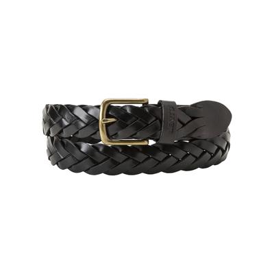 Ledergürtel LEVI'S "LEATHER BRAID", Damen, Gr. 105, schwarz, Rindsleder, Flechtoptik, Gürtel Ledergürtel, Unisex