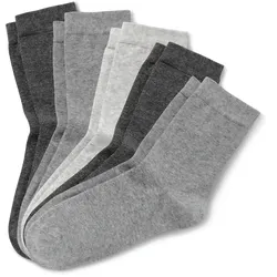 Tchibo - 5 Paar Socken - Damen - Gr. 35-38 - dunkelgrau