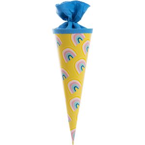 Goldbuch Schultüte 93206, Regenbogenland, für Mädchen und Jungen, rund, 35 cm