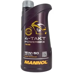 Mannol 7832 4-Takt Powerbike 15W-50 4T Motorradöl 1 l