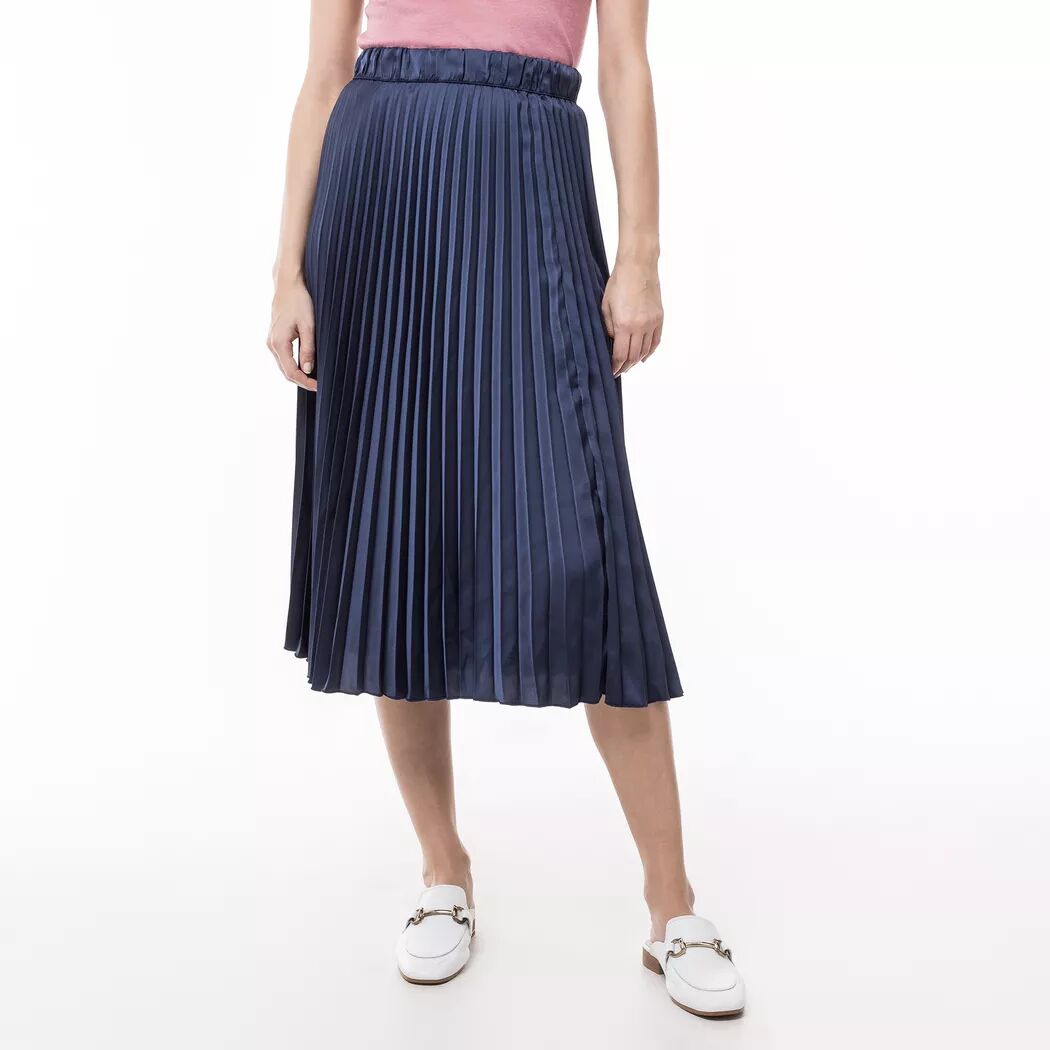 Manor Woman - Langer Faltenrock, für Damen, Marine, Größe 38