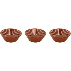 Colori Del Sud Schale Mezquita 11 cm 20 cl Weiß Rosa Braun Steingut 3 Stück