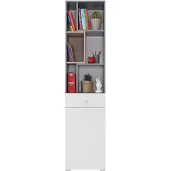 BÜCHERREGAL GALIA 45x40x190 cm, Regal Taupe