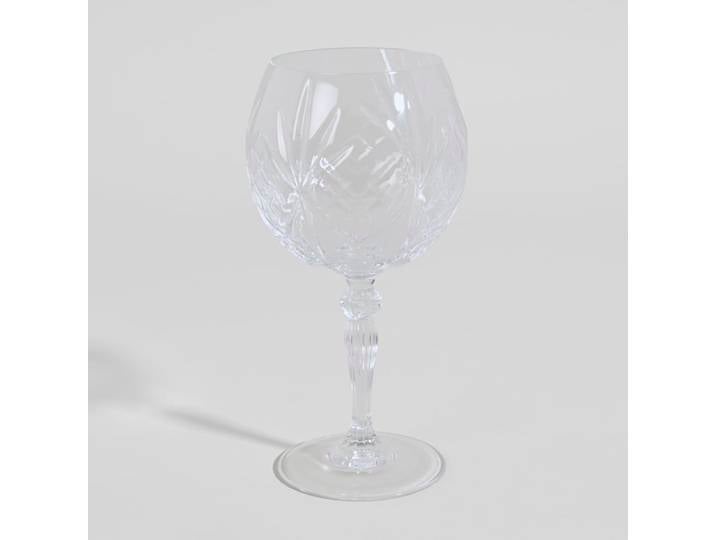 Verre à cocktail en cristal taillé transparent