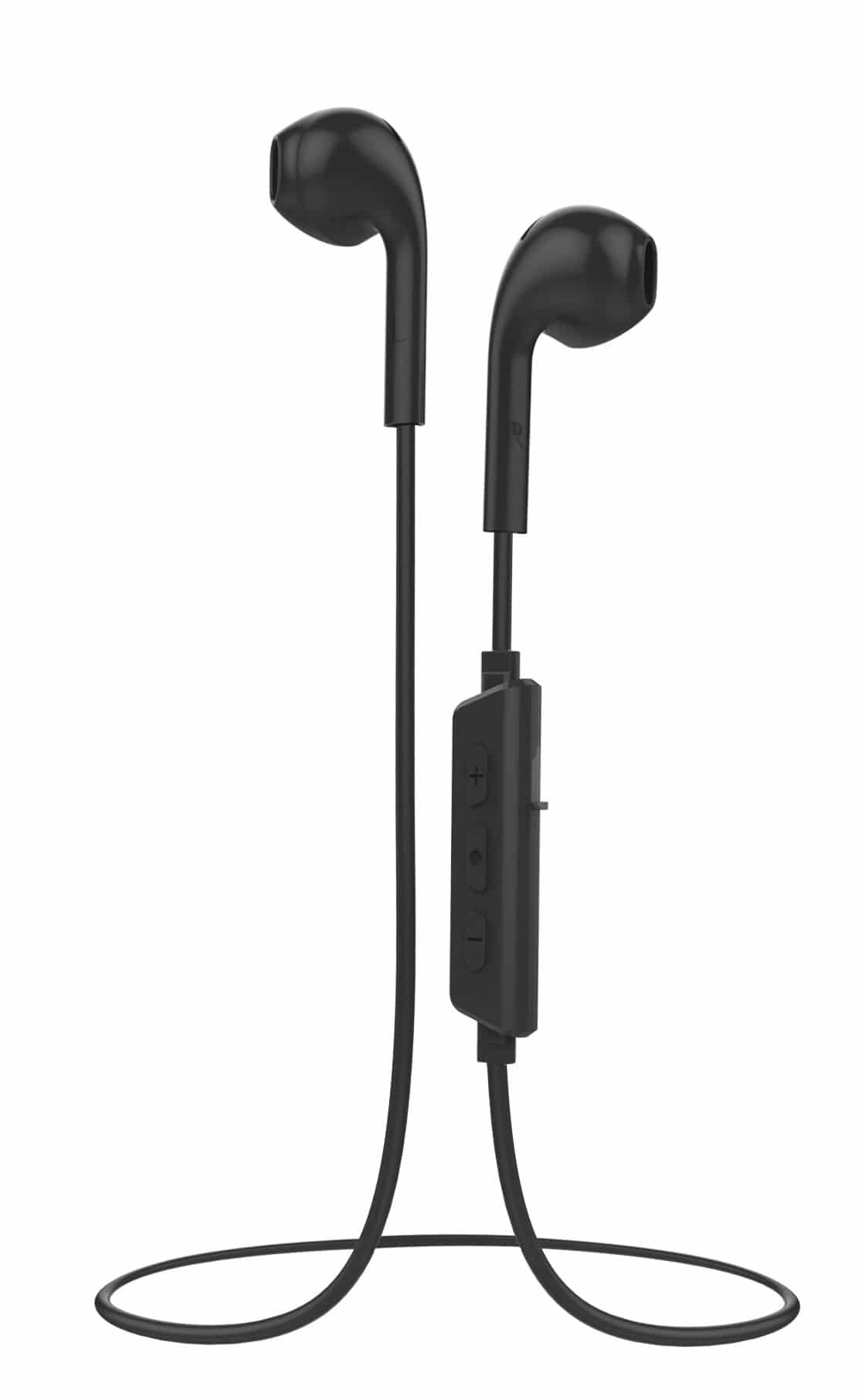 Vivanco In-Ear Bluetooth Kopfhörer kabellos 5 h Laufzeit Free And Easy (Schwarz) 61737