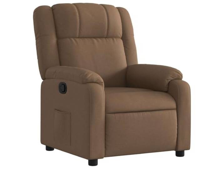 HAQWRDQSG Relaxsessel mit Liegefunktion TV Sessel Stoff Braun 135 Grad Ergonomischer Ruhesessel mit verstellbarer Rückenlehne bis 135 Grad, weicher Polsterung und Seitentasche fürs Wohnzimmer.
