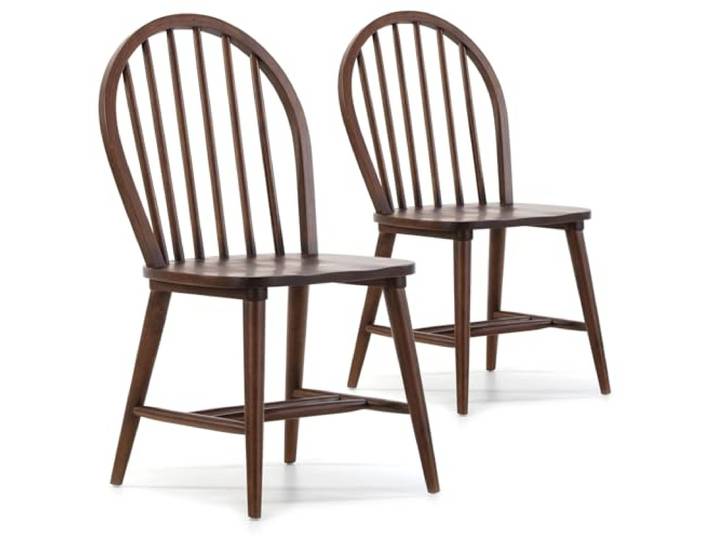 VS Venta-stock Stuhl-Set 2er Clarck Nussbaum Farbe