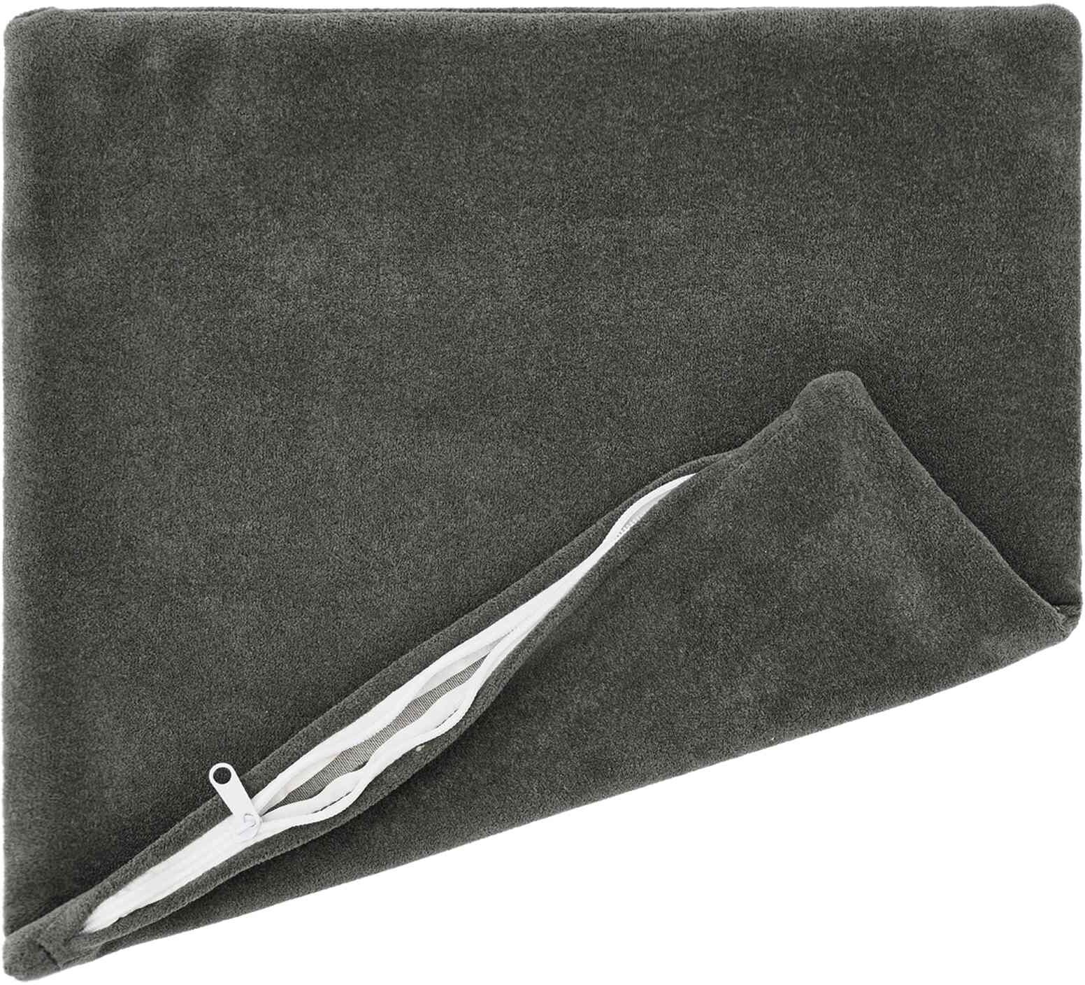 vidaXL Coussin HEERLEN 12 pc Anthracite Fleece en microfibre