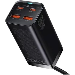 Baseus GaN3 Pro (100 W, 4 Ports), USB Ladegerät, Schwarz
