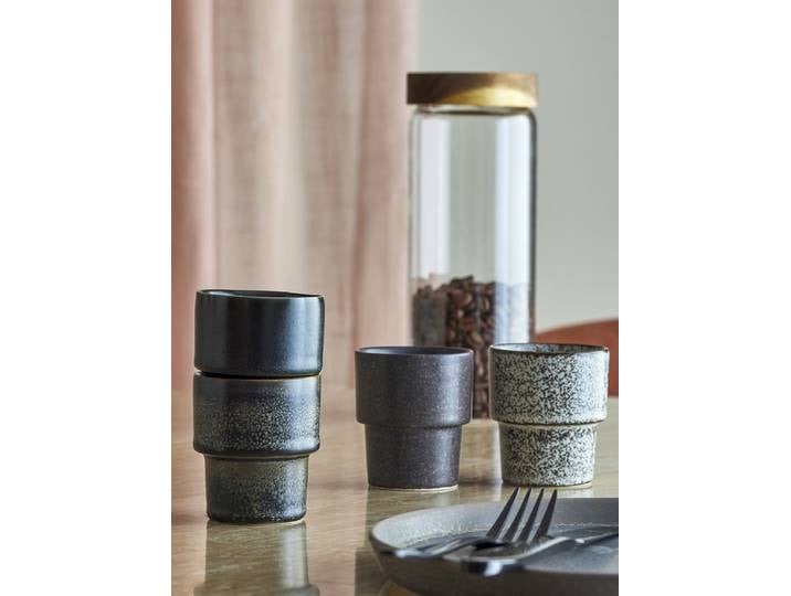 Espressotasse Ewan 4-teilig Ø 6cm Multicolor/Grau