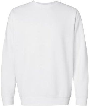 LAT 6925 Fleece Sweatshirt in White size 3XL   Cotton/Polyester Blend