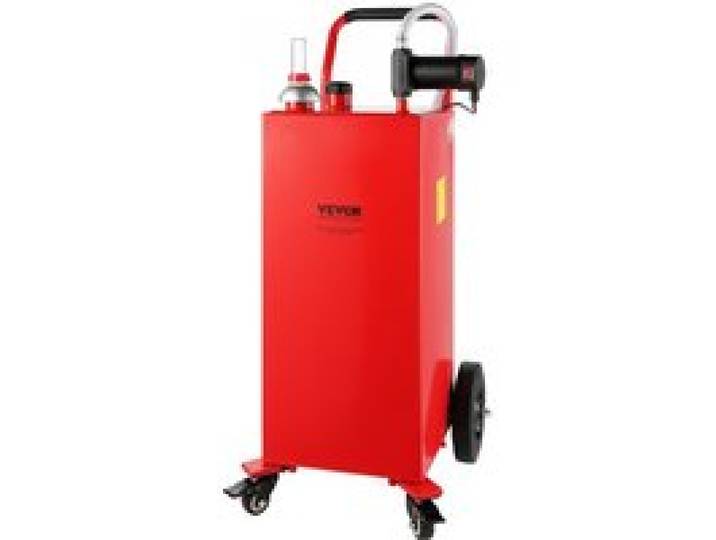 VEVOR Chariot de Carburant Diesel 113,6 L 30 gallons, Réservoir Diesel Mobile 23,5 L/min, avec Pompe Électrique 12 V 180 W, Ravitaillement de Diesel pour Tondeuses, Tracteurs, Générateurs et Bateaux