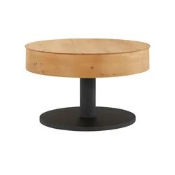 Höffner Home Couchtisch  Mügeln , holzfarben , Maße (cm): H: 47  Ø: 75