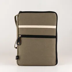 Canvas Tablet Pouch - Olive - 21x29cm
