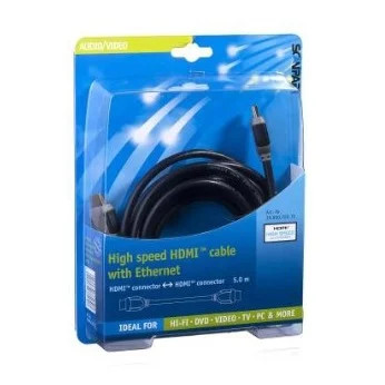 Scanpart High Speed HDMI kabel met Ethernet, 5.0m, Zwart