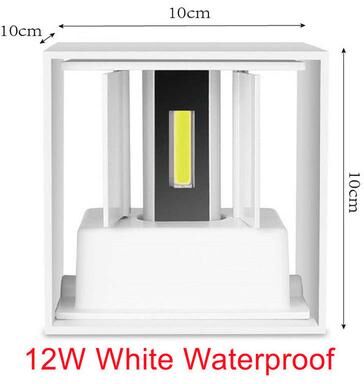 Multisell Products Hub Terrace Decoration Lighting Lamp, Porch Garden Wall Sconce white 12w