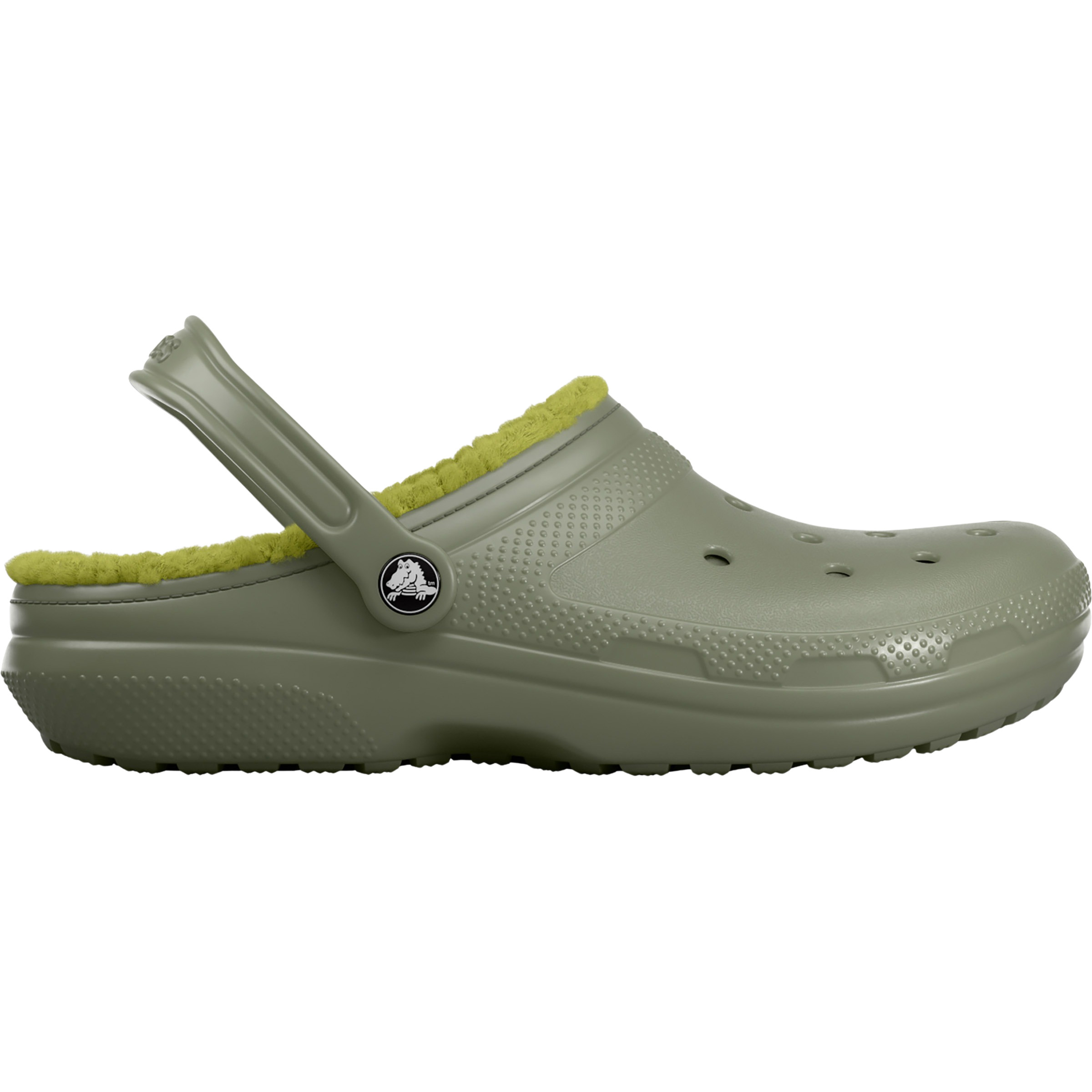 Crocs Classic Lined Clog Sandale Kinder Sandalen gruen Größe 36 Lifestyle