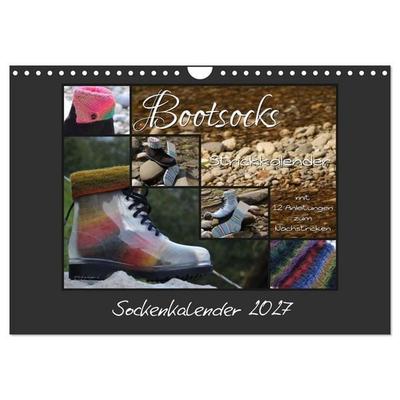 Sockenkalender Bootsocks 2027 (Wandkalender 2027 DIN A4 quer), CALVENDO Monatskalender