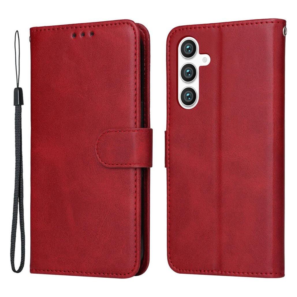 Cover-Discount Galaxy S23 FE - Premium Handyhülle Etui rot (Samsung Galaxy S23 FE) (660150048C)