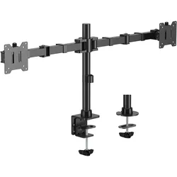 equip Tischhalterung 17"-35"/2TFT 360° H.Leist. 20Kg schwarz (Tisch, 35", 20 kg), Monitor Halterung, Schwarz