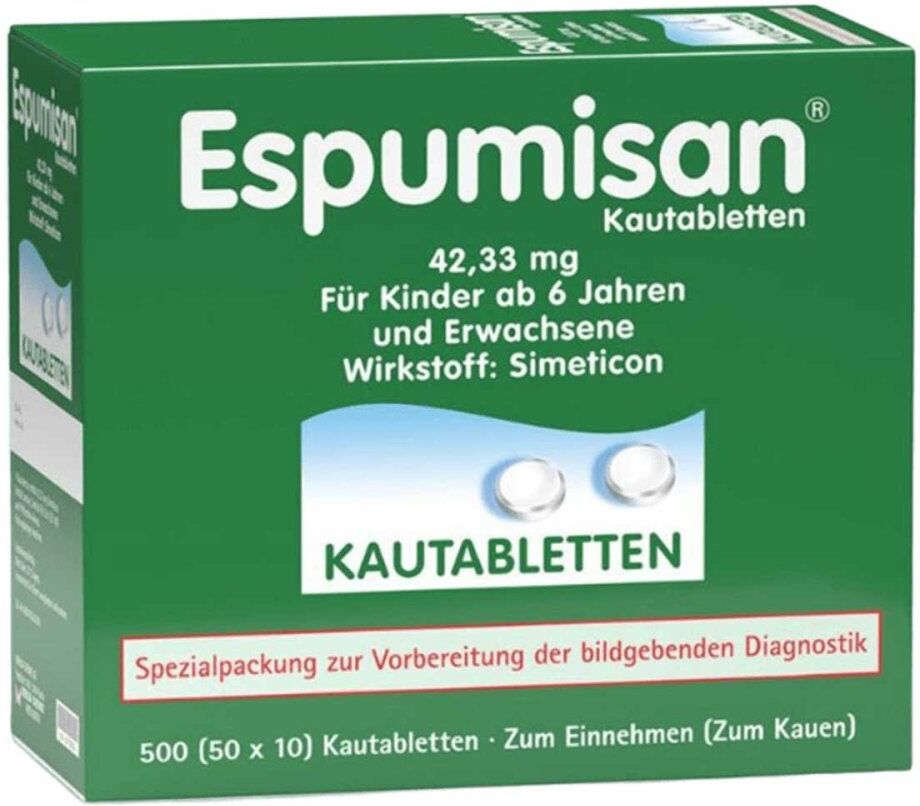 Espumisan Kautabletten für bildgebende Diagnostik