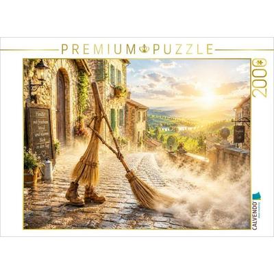 CALVENDO Puzzle Jeder Besenstrich zählt | 2000 Teile Lege-Größe 90x67cm Foto-Puzzle für glückliche Stunden