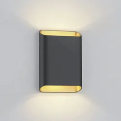 Helestra LED Wandleuchte TOCO in schwarz gold dimmbar