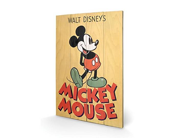 Pyramid International Mouse (Mickey) houten wand-kunst, hout, meerkleurig, 40 x 2,5 x 59 cm