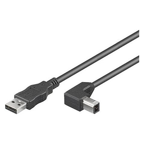 MicroConnect USB-Kabel (1 m, USB 2.0) (USBAB1ANGLED)
