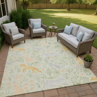 Addison Rugs Machine Washable Indoor/ Outdoor Whimsy Foxy Chantille Rug