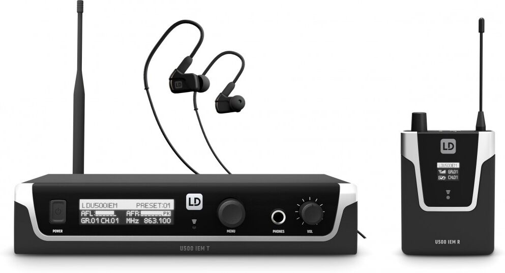 LD Systems U508 Iem Hp - In-Ear Monitoring-System Mit Ohrhörern