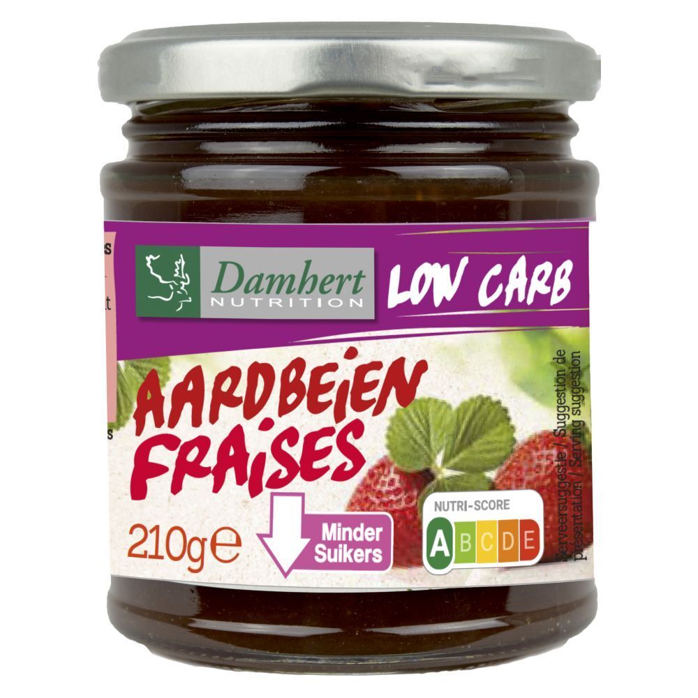 Damhert Dieetconfituur Aardbei Tagatose 210 g Sonstige