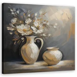 WANDBILD stillleben blumen vase