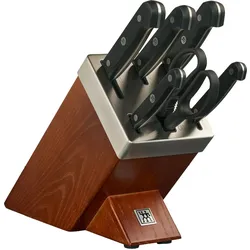 Gourmet Selbstschärfender Block mit 5 Messern und Scheren