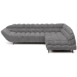 Ecksofa Gappa Stoff Grau