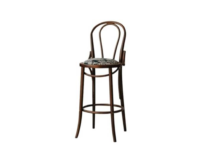 VNCdfhETs Barstuhl Vintage Barhocker Aus Holz, Inselstühle Mit Rückenlehne Zur Dekoration Barhocker(Brown)
