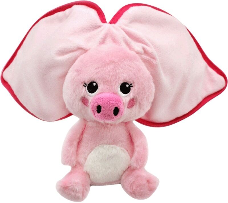 Peluche Flipetz Piglet le cochon/radis - Les Déglingos