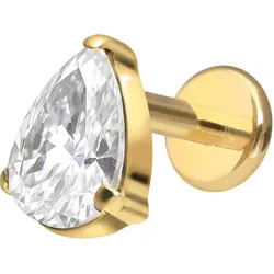 Premium Titan Labret mit Innengewinde KRISTALLTROPFEN