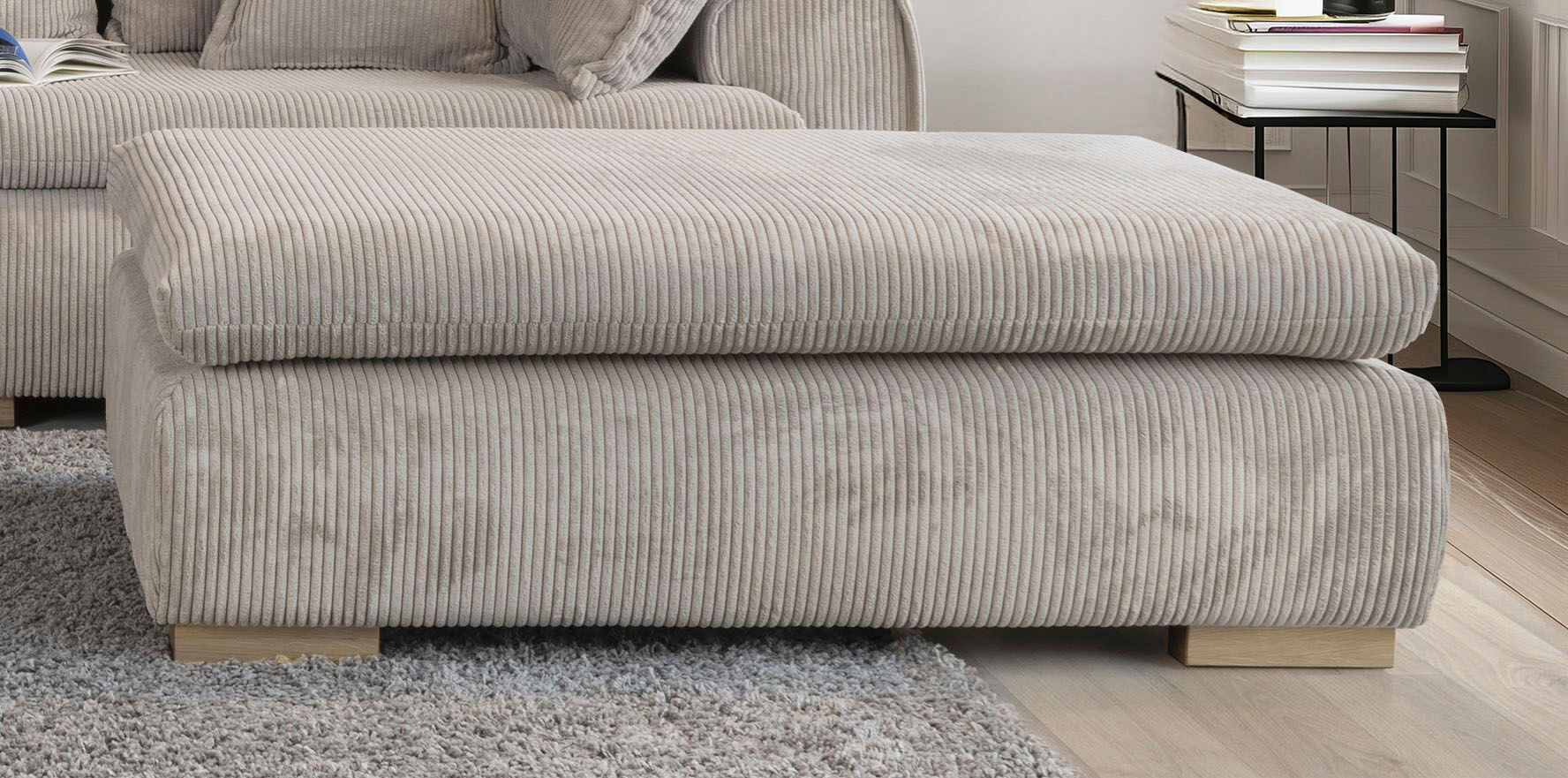 Home affaire "Katja, B: 118 cm - OTTO. Verlässliche Qualität." individuell zu kombinieren taupe B/H/T: 118cm x 43cm x 74cm, Cord