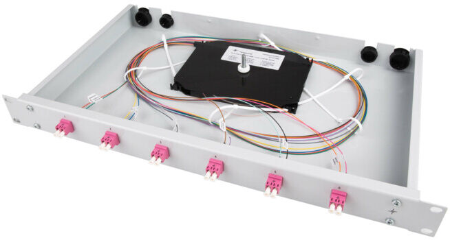 Telegärtner Boîte de raccordement équipée 6xLCD OM5 1U TNSB-Be-6LCD-50-OM5 (100021698)