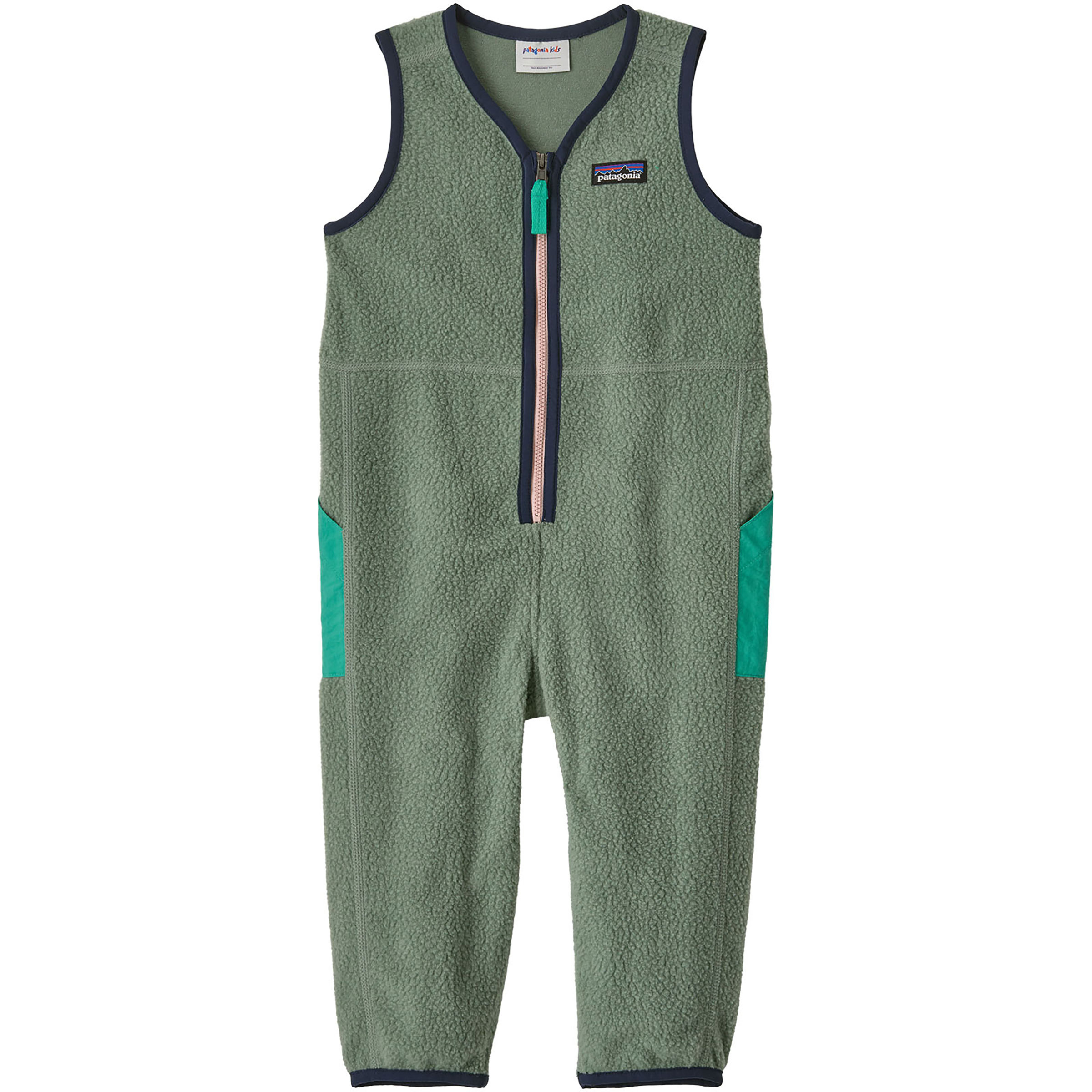 Patagonia Baby Shearling Overall Kinder Overalls gruen Größe 104 Lifestyle Windabweisend Wasserabweisend