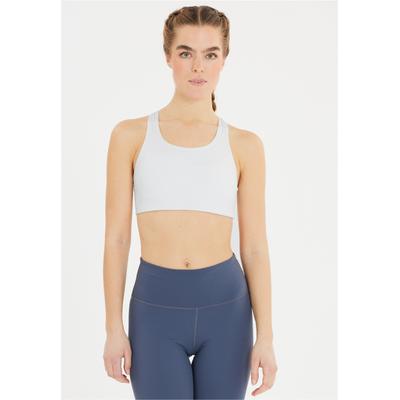 Sport-BH ENDURANCE "Alanie", Damen, Gr. L, weiß, 82% Polyester, 18% Elasthan, unifarben, BHs Sport-BH, mit bequemen Cups und Racerback-Design