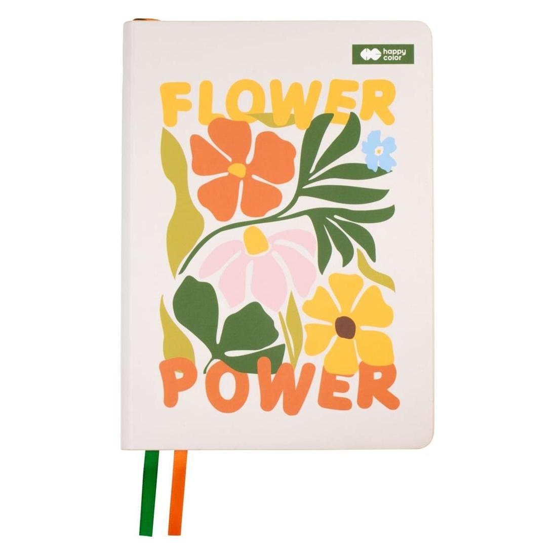 Happy Color Notizbuch A5/80K Bloom-Linie Boho (A5, Liniert, Weicher Einband) (48020663)