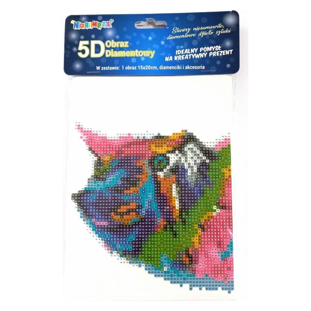 Norimpex Diamant Malerei Farbige Punkte 15x20cm mit Ständer (1007232)