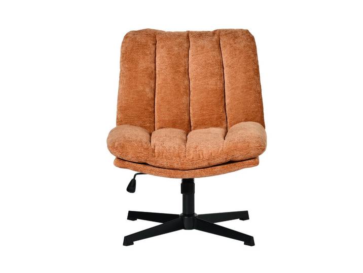 Meubles Cosy Gepolsterter Drehstuhl Rot, 63.5x85x73.5 cm, Büromöbel, Bürostühle, Drehstühle