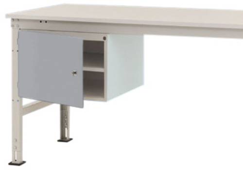 Manuflex ZB4713.9006 Gehäuse-Unterbau UNIVERSAL Stationär, Nutzhöhe 300mm mit 1 Tür links angeschlagen. Für Tischtiefe 800mm